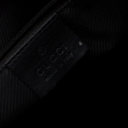 Pre Owned Gucci Black GG Canvas and Leather Jackie O Hobo
