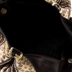 مملوكة مسبقًا حقيبة هوبو غوتشي هيستريا قماش مطرز متعددة الألوان كبيرة