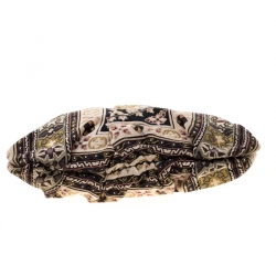 مملوكة مسبقًا حقيبة هوبو غوتشي هيستريا قماش مطرز متعددة الألوان كبيرة