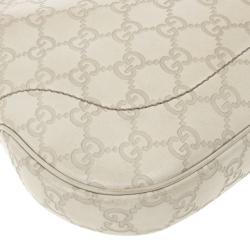 مملوكة مسبقًا Gucci White Guccissima Leather Jackie O Bouvier Medium Hobo 