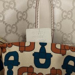 مملوكة مسبقًا Gucci White Guccissima Leather Jackie O Bouvier Medium Hobo 