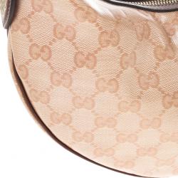 مملوكة مسبقًا Gucci Pink GG Crystal Coated Canvas Duchessa Medium Hobo Bag