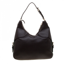 Pre Owned حقيبة غوتشي هيريتاج جلد بني كانفاس متوسطة ويب بلجام الحصان