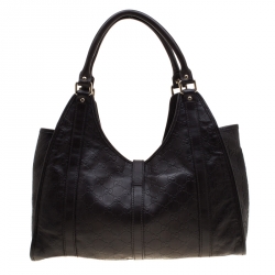 Pre Owned Gucci Brown Guccissima Leather Bardot Joy Shoulder Bag