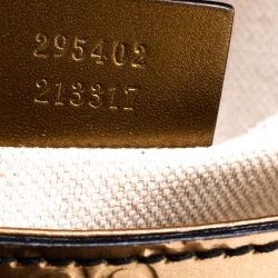 مملوكة مسبقًا Gucci Metallic Brown Guccissima Patent Leather Emily Chain Shoulder Bag