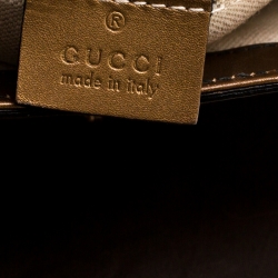 مملوكة مسبقًا Gucci Metallic Brown Guccissima Patent Leather Emily Chain Shoulder Bag