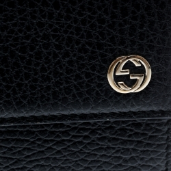 Gucci Black Leather Double G Wallet