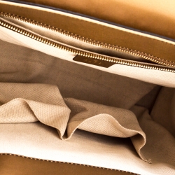 Pre Owned Gucci Bronze Guccissima Patent Leather Large Emily Chain Shoulder Bag