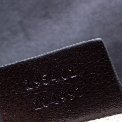 Pre Owned Gucci Black Guccissima Leather Medium Emily Chain Shoulder Bag