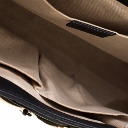 Pre Owned Gucci Black Guccissima Leather Medium Emily Chain Shoulder Bag