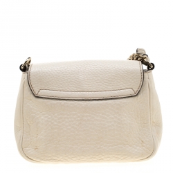 مملوكة مسبقًا حقيبة كروس غوتشي سلسلة سوهو جلد بيج فاتحة