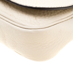 مملوكة مسبقًا حقيبة كروس غوتشي سلسلة سوهو جلد بيج فاتحة