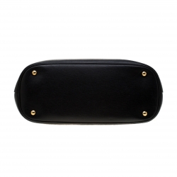 Pre Owned Gucci Black Leather Medium Bright Bit Top Handle Bag