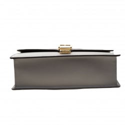 Pre Owned Gucci Grey Leather Small Sylvie Shoulder Bag 