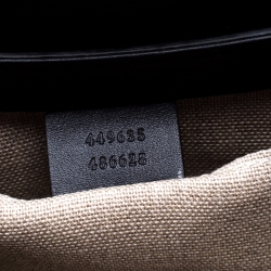 مملوكة مسبقًا Gucci Black Guccissima Leather Medium Emily Chain Shoulder Bag