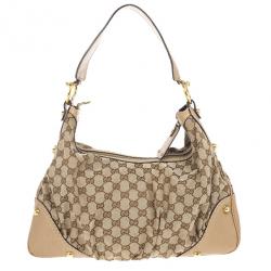 Gucci Beige GG Medium Jockey Hobo Bag Gucci | TLC