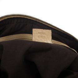 Pre Owned Gucci Beige GG Medium Jockey Hobo Bag