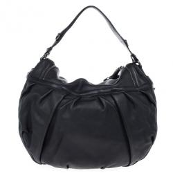 Pre Owned Gucci Black "Icon Bit" Shoulder Bag 