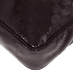 Pre Owned Gucci Burgundy GG Imprime Messenger Bag