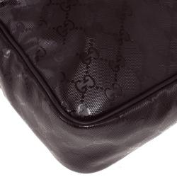 Pre Owned Gucci Burgundy GG Imprime Messenger Bag