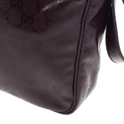 Pre Owned Gucci Burgundy GG Imprime Messenger Bag