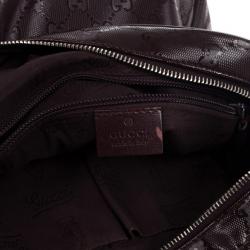 Pre Owned Gucci Burgundy GG Imprime Messenger Bag