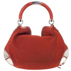 Pre Owned Gucci Orange Suede Medium Babouska Indy Bag
