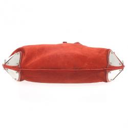 Pre Owned Gucci Orange Suede Medium Babouska Indy Bag