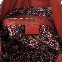 Pre Owned Gucci Orange Suede Medium Babouska Indy Bag