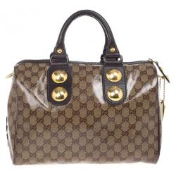 Gucci Babouska Monogram Large Boston Bag