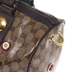 Gucci Babouska Monogram Large Boston Bag