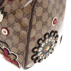 Gucci Babouska Monogram Large Boston Bag