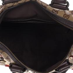 Gucci Babouska Monogram Large Boston Bag