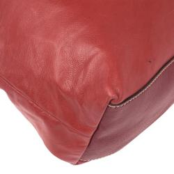 مملوكة مسبقًا Gucci Red Leather Sabrina Large Hobo Bag