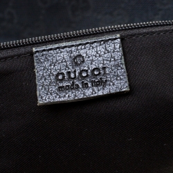 Pre Owned حقيبة غوتشي حلقة D أيبي كانفاس GG سوداء