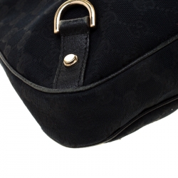 Pre Owned حقيبة غوتشي حلقة D أيبي كانفاس GG سوداء