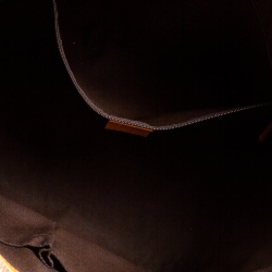 مملوكة مسبقًا Gucci Brown Guccissima Leather GG Charm Dome Satchel