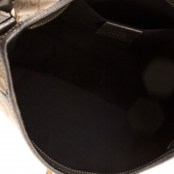 مملوكة مسبقًا حقيبة كتف غوتشي آبي كانفاس GG بيج/بنفسجي صغيرة