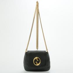Pre Owned Gucci 1973 Mini Leather Shoulder Bag