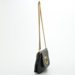 Pre Owned Gucci 1973 Mini Leather Shoulder Bag
