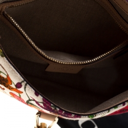 Pre Owned Gucci Multicolor Floral Print Canvas Limited Edition Jackie O Shoulder Bag