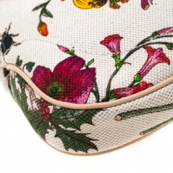 Pre Owned Gucci Multicolor Floral Print Canvas Limited Edition Jackie O Shoulder Bag