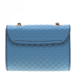 Pre Owned حقيبة كتف غوتشي إيميلي جلد غوتشيسيما بنية متوسطة بسلسلة