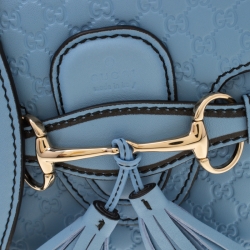 Pre Owned حقيبة كتف غوتشي إيميلي جلد غوتشيسيما بنية متوسطة بسلسلة