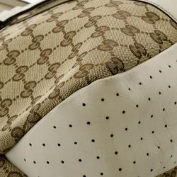 Pre Owned Gucci Monogram Medium Perforated Shopper