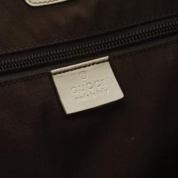 Pre Owned Gucci Monogram Medium Perforated Shopper