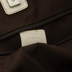 Pre Owned Gucci Monogram Medium Perforated Shopper