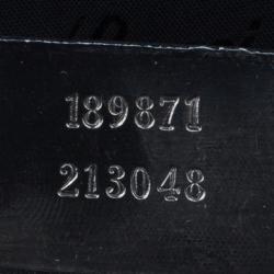 Pre Owned حقيبة غوتشي جلد أسود يد علوية ديالوكس أيفوري بوب بامبو