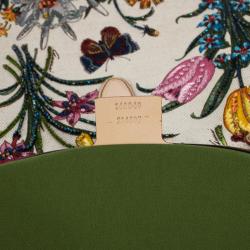 مملوكة مسبقًا Gucci Limited Edition Jackie O Bouvier Botanical Floral Beaded/Embroidered Hobo Bag