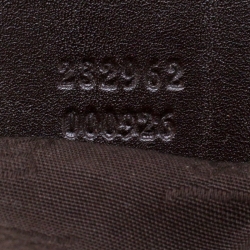 Pre Owned Gucci Beige/Black GG Canvas and Leather GG Twins Medium Hobo